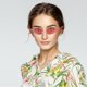 thumbnail image 3 of FELTECHELECTR 1 pieza de gafas de sol de moda de metal transparente sin marco para fiestas, mujeres y niñas (rojo), 3 of 7