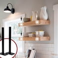 thumbnail image 3 of WEUVEB 6Pcs Wall-mounted Shelf Hardware -rolled Steel Study Decor 5.9X1.9In, 3 of 4