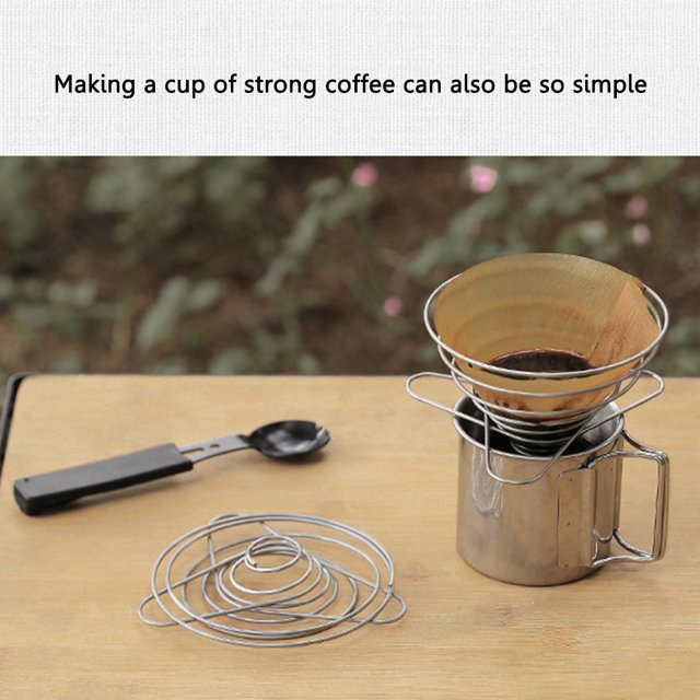 Gotero de Café Plegable Likrtyny Soporte de Acero Inoxidable Para Estrenar