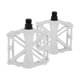 thumbnail image 1 of Pedal de bicicleta de aleación de aluminio universal sin tiras reflectantes en blanco, adecuado para ejes de 14 mm, pedal de bicicleta antideslizante para BMX MTB bicicletas de carretera 1 par, 1 of 7