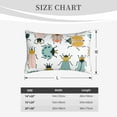 thumbnail image 6 of Haiem Pillowcase for Hair and Skin Queen - Colorful Insects Printed Soft Pillowcase with Envelope Closure-14"x20", 6 of 9