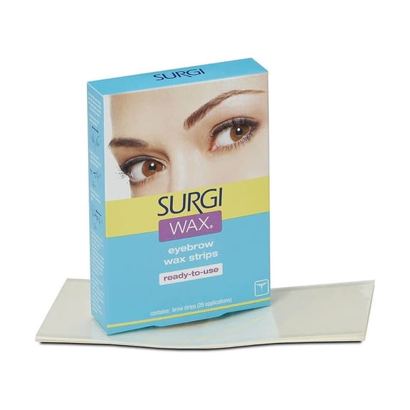 Surgi Wax Hair Removal System Strips Care for Face Chin Lip Body Bikini Area Private Parts 2 PACK