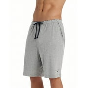 Nautica GREY HEATHER Men's Knit Elastic Waistband Sleep Lounge Short, US Large