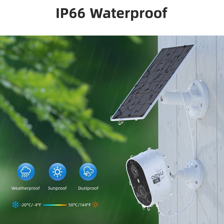 AOSU 2K QHD Battery Outdoor Security Camera with Spotlight photo 5