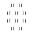 thumbnail image 3 of Qarigey 2 piezas higiene y seguridad silicona táctil lente insertador ojos lote práctico silicona táctil azul azul 10piezas, 3 of 6