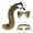 grass yellow, variant on 3 Pieces Cat Ear and Tail Cosplay Headwear Halloween Costume Accessories gray