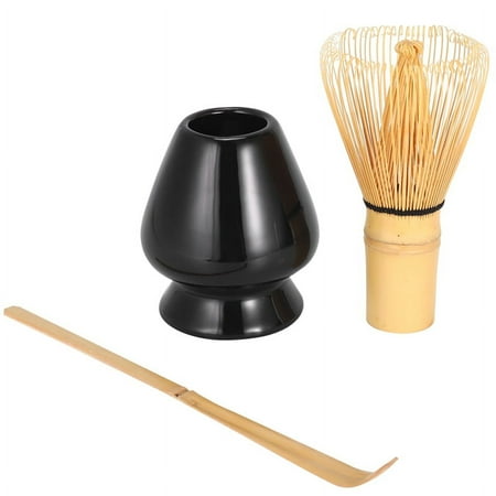 

Japanese Bamboo Brush Green Tea Whisk Chasen Tea Ceremony Bamboo Brush Tool Grinder(Black)