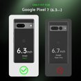 thumbnail image 2 of GFDYREE for Google Pixel 7 Case, [Anti-Fingerprint] [Slim Fit] [Military Protection] with Impact-Absorbing Layer Design [Shockproof] Translucent Matte Hard Back Cover for Pixel 7 6.3", Black, 2 of 7