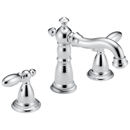 Widespread 2 Handle - Delta Victorian Two Handle Widespread Bathroom Faucet in Chrome 3555-MPU-DST