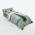 thumbnail image 2 of Ambesonne Christmas Bedding Set 3 Pcs, Holiday Party Tree, Twin, Green Blue Cream, 2 of 2