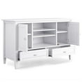 thumbnail image 5 of Warm Shaker 47 inch Wide Solid Wood TV Stand in White For TVs up to 50 inches, 5 of 7