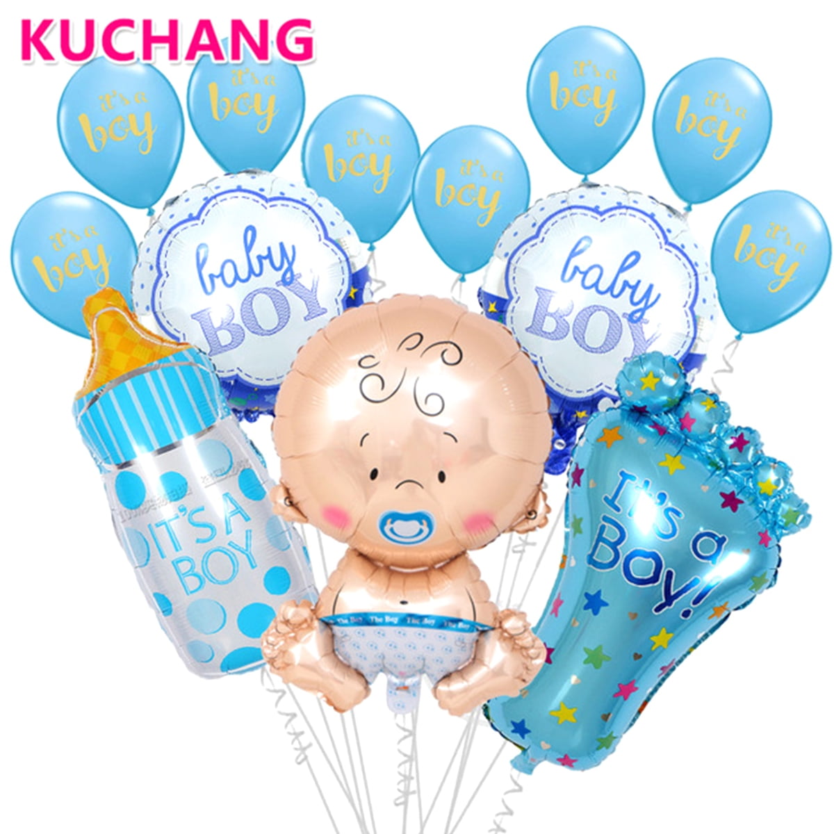 BABY BOTTLE Foil Balloon Baby Shower Decoration Blue Pink
