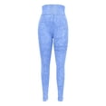 thumbnail image 4 of BODOAO Women's Wash Tight Fitness Yoga Pants Wash High Waisted Running Pants Butt Lifting Leggings for Women Impact Gym Seamless Workout Leggings Mid Low Waist Tummy Control Yoga Pants Blue S, 4 of 8