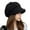 Black, variant on Bovemsi Beret Hats for Women Newsboy Cap Visor Soft Panels Vintage Cabbie Hat Girls Artist Beret Cap