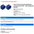 thumbnail image 2 of Front To Frame Sway Bar Bushing Kit - Compatible with 1996 - 2001 Oldsmobile Bravada 1997 1998 1999 2000, 2 of 2