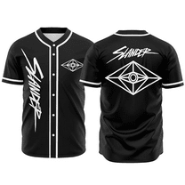 Slander Merch Black Baseball Jersey Harajuku Thin button Baseball Uniform Baseball Jersey Fro EDM