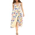 thumbnail image 1 of CHOK womens  Linen-Blend Midi Dress  6, 1 of 3