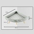 thumbnail image 3 of EIMELI Corner Rack Shelf Rack Triangle Sink Cabinet Side Metal Room Rotating Bakers Toilet Wire Bathroom Drying, 3 of 6