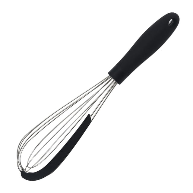 Mini es para cocinar, de cocina de material acero inoxidable, de alambre pequeño antiadherente para cocinar leche, huevos, hornear, Negro Yotijar mini batidores