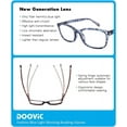 thumbnail image 4 of DOOViC 4 Pack Computer Reading Glasses Blue Light Blocking Anti Eyestrain Spring Hinge Stylish Readers for Women 1.25 Strength, 4 of 5