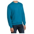 thumbnail image 4 of Yellow Rooster Men's Core Fleece Classic Crewneck Sweatshirt Neon Blue 2XL, 4 of 6
