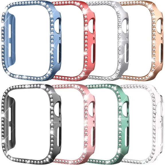 6‑Unit Shock‑Safe iWatch Protective Bumper Set | Fits Apple Watch Series 9,8,7 45mm, Hard Shell With Ultra‑Slim Tempered Glass, Sensitive‑Touch Full Watch Coverage