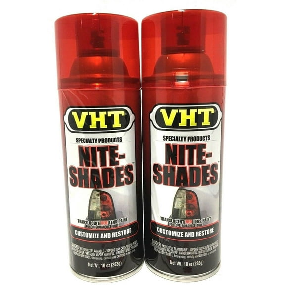 VHT SP888 Nite-Shades Translucent Red 10 oz Spray Paint, 2 Pieces