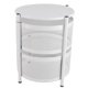 thumbnail image 2 of Estante Giratorio De Almacenamiento De Cocina Almacenamiento De Cocina Estante Giratorio Cesta Giratoria De Metal Estable Con Ruedas Para Frutas Verduras Redondo Blanco 4 Capas ANGGREK FE3117, 2 of 8