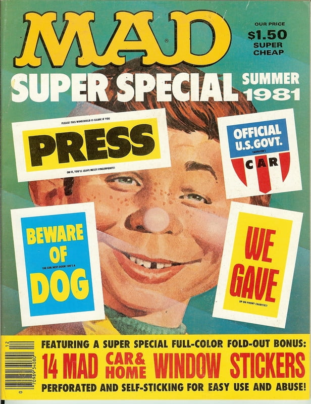 MAD Magazine Vintage Collectible HIGH GRADE Super Special Summer 1981