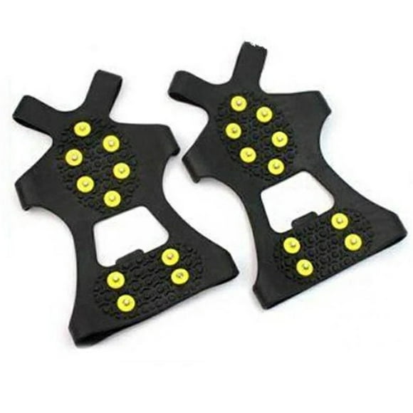 Clearance sale Ice Gripper Spike Silicone Anti-Skid Snow Ice Climbing Shoe Spikes Ice Grips Cleats Crampons Winter Anti Slip Shoes Cover