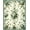Ivory, Pattern 1, variant on ODIKA 4'x6' Machine Washable Non-Slip Area Rug, Emerald Garden Bloom High Traffic Rug, Ivory, 210341