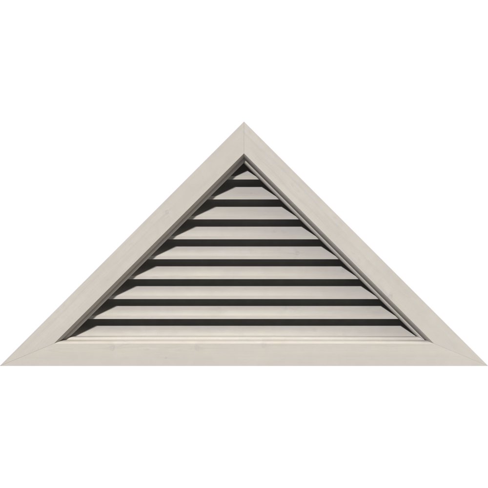 64"W x 16"H Triangle Gable Vent (85 1/8"W x 21 3/8"H Frame Size) 6/12
