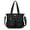 Black, variant on Women's PU Leather Multi-Pocket Handbag – Large Capacity Hobo Shoulder Bag for Daily Life