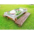 thumbnail image 1 of Letter S Outdoor Tablecloth, Nature Inspired Capital Letter S with Spring Elements Design Flowers Leaf Pattern, Decorative Washable Fabric Picnic Tablecloth, 58 X 120 Inches, Multicolor, by Ambesonne, 1 of 2