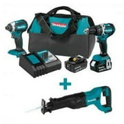 1 Kit, Makita Xt269M 18V Lxt Cordless 2 Pc Combo Kit (4.0Ah) + 18V Reciprocating Saw