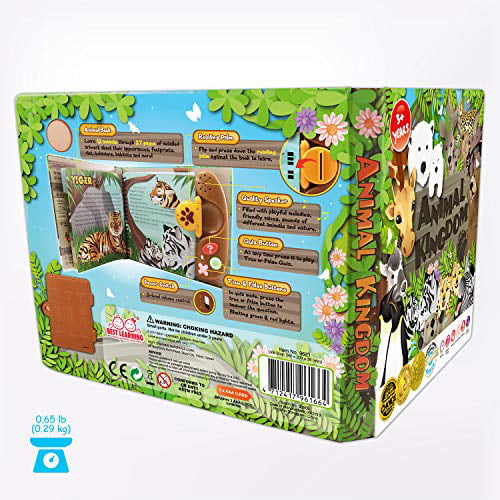 BEST LEARNING Book Reader Animal Kingdom Educational Talking Sound Toy to Learn About Animals with Quiz Games for Kids Ages 3 to 8 Years Old 