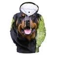 thumbnail image 3 of Sudadera con capucha con estampado de perro rottweiler negro para hombre, sudaderas con estampado 3D de animales, sudaderas con capucha de primavera y otoño, jersey de moda, abrigo de calle para niños, 3 of 5