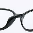 thumbnail image 6 of Oval Candy Color Unisex Clear Glasses，Non-Prescription Eyeglasses Clear Lens Glasses，Fashionable and Literary Temperament，Bright Black, 6 of 6