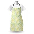 thumbnail image 3 of Lemons Apron, Hand Drawn Style Mingled Design of Lemon and Lime Models, Unisex Kitchen Bib with Adjustable Neck for Cooking Gardening, Adult Size, Yellow Green Fern Green, by Ambesonne, 3 of 4