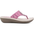 thumbnail image 2 of Cliffs by White Mountain Womens Cienna Faux Suede Thong Wedges, 2 of 6