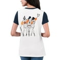 thumbnail image 2 of Women's G-III 4Her by Carl Banks White Houston Astros Illustration Ringer T-Shirt, 2 of 2