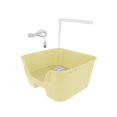thumbnail image 2 of Bañera automática para periquitos con percha, bomba de ducha para pájaros de interior, USB, fácil de usar Amarillo, 2 of 9