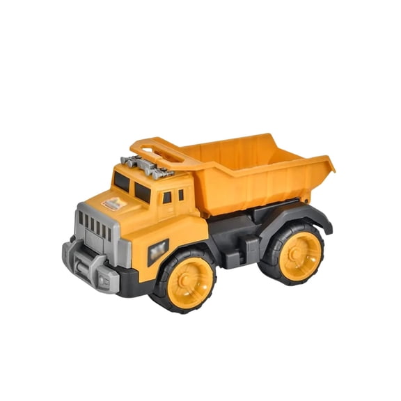 Yellow Inertia Tipper Lorry Toy For Boys Large Construction Truck Model Sand Beach Vehicle Push And Go Car