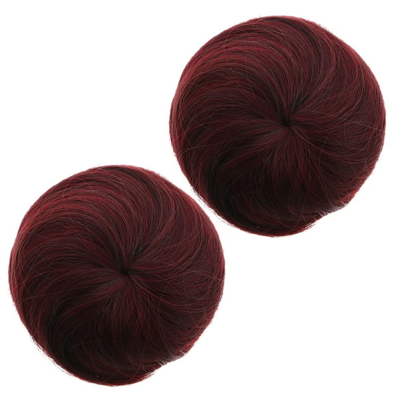 Masteelf 2pcs Hair Bun Extensions for Women Faux Hair Bun with Clip for Updos Travel and Everyday Wear Bun Hair Pieces Stylish Updo Hairpieces