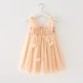 thumbnail image 3 of Toddler Baby Girls Sleeveless Butterfly Wing Dresses Fairy Tulle Dress Kids Dance Party Princess Dresses (Beige, 12-18 Months), 3 of 7