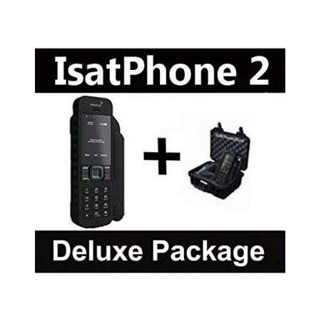 SatPhoneStore Inmarsat IsatPhone 2.1 Satellite Phone Deluxe Package with Pelican Case and Blank Prepaid SIM Card Ready for Easy Online