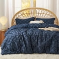 thumbnail image 1 of Juego de edredón Bedsure Queen azul marino con 2 fundas de almohada, 1 of 7