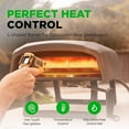thumbnail image 3 of NutriChef Outdoor Pizza Oven with 360° Rotating Pizza Stone | Adjustable Heat Control Dial, Includes Pizza Peel, Stone & Regulator with Hose | Cooks 12" Pizza in 60 seconds | 25.2 x 16.1 x 14 IN, 3 of 5