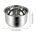 thumbnail image 2 of Functional Rice Cooker Replacement Inner Pot 304 Stainless Steel Rice Cooker Inner Bowl 3L, 2 of 7