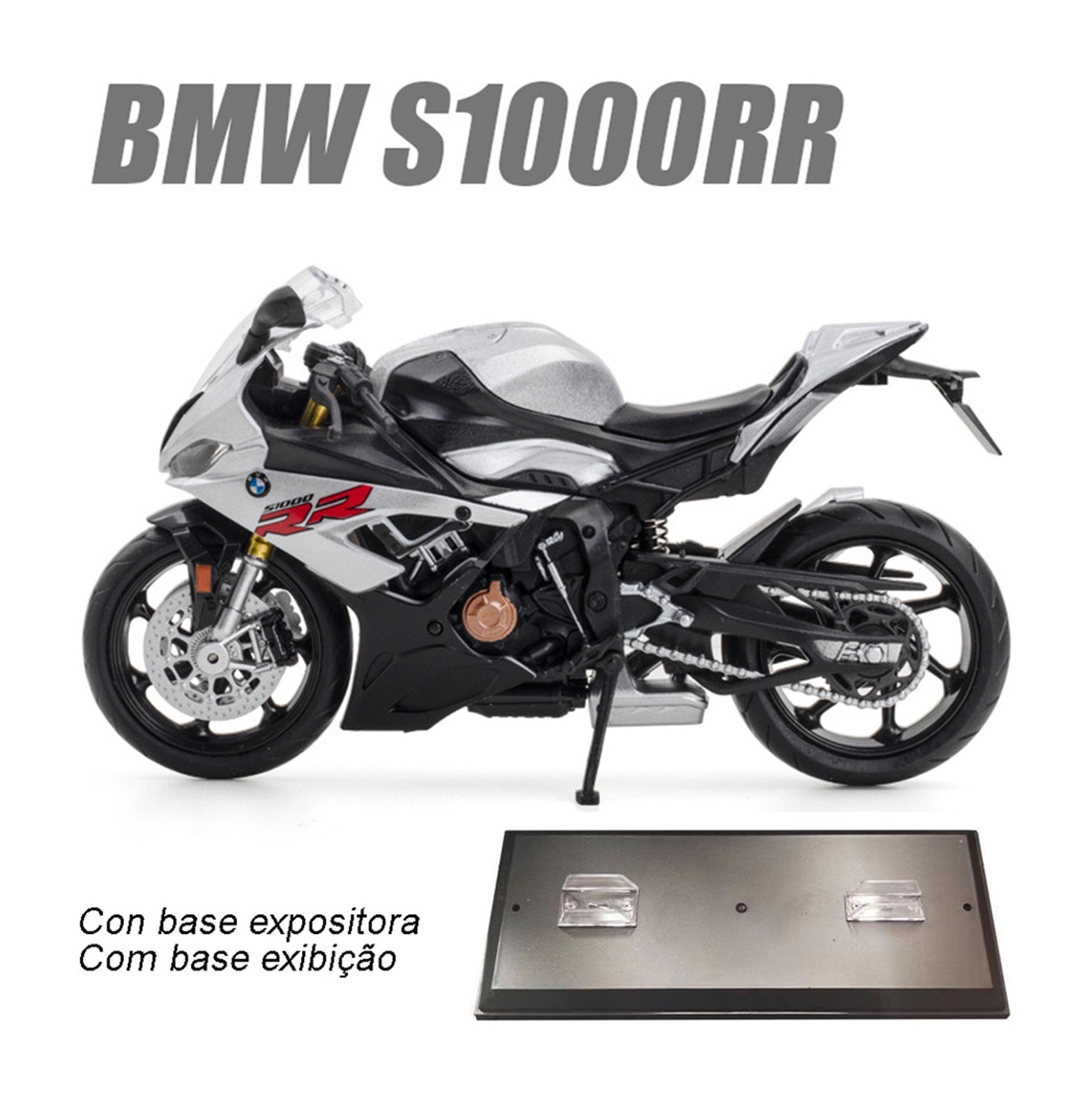 Bmw S1000rr Racing Motorcycle Series Miniature Metal Motorbike